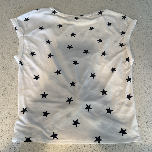 Lucky Brand White Star Print Short Sleeve Tee - Picture 6 of 6